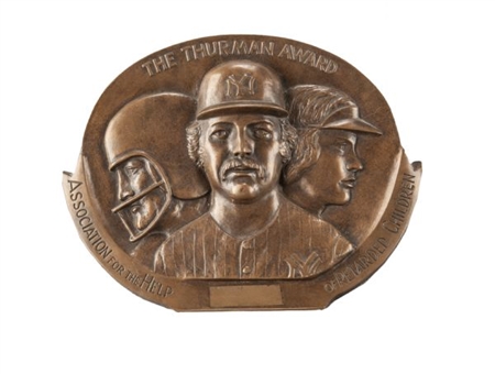 1980s Thurman Munson Bronze Charity Award